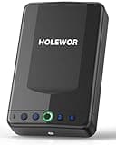 HOLEWOR Car Gun Safe, Small Pistol Safe Biometric Gun Lock Box for Handgun, Portable Fingerprint Quick Access Travel Gun Case for Nightstand Bedside