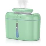 HZD Humidifiers for Bedroom 2L Large Tank for Long Runtime, Gentle Mist 26dB Quiet Runtime Easy to Fill & Clean Can Timed Humidifier for Home, Baby, Nursery, Plants, Night Light (Green)