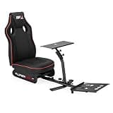 Subsonic DPZ Simulation Bucket Seat with Steering Wheel and Bottom Bracket - DPZ Simulation Cockpit for PS5, Xbox Series X/S, PS4, Xbox One and PC