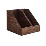 CFGH6FDF Retro Minimalist Desk Combination Bookshelf Wooden File Storage Box for Home Office Freestanding Book Shelf