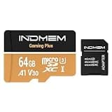 Micro SD Card 64GB High-Speed Performance (90MB/s Read, 30MB/s Write), Compatible with DSLR, Drone, Action Camera & Portable Devices(1 microSD Card +1 Adapter)