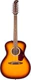 Fender California Deluxe Villager E 12-String Acoustic-Electric, Walnut Fingerboard, Honey Sunburst