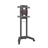 UWYTGF Tv Monitor Holder Rack Tv Stand Home Floor Heavy-Duty Mobile Tvs Bracket Office Conference Room LCD Display Bracket Tv Vertical Screen Rotating Bracket with Wheels Tv Bra
