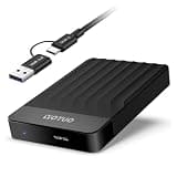 YOTUO Portable 1TB External Hard Drive Storage Expansion Mobile HDD USB 3.0 USB-C for PC, Mac, Desktop, Laptop, PS4, Xbox One, Xbox 360, Android, iPhone 15/16/17, Office & Game (Black)