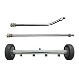 Fesjoy Undercarriage Sprayer 16 Inch Car Cleaner with 4 Nozzles, 4000 PSI Pressure Washer for Vehicles - Versatile Cleaning ToolStainless SteelRoad Grime and Oil Removal (2PCS Wand)