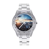 FekiLoot Watch for Men Big Face Stainless Steel Wrist Watch Personality