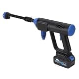 Hilitand Cordless Power Washer 280W 35Bar Portable Cleaner with 6 in 1 Nozzle 2 Batteries 10m Hose for Car Fence Cleaning Garden Watering (US Plug)