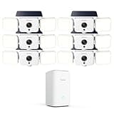REOLINK Home Hub with Solar Floodlight Cam, 2K 150° Security Cameras Wireless Outdoor, Up to 1000lm Light & Siren Alarm, AI/PIR Motion-Activated Floodlight, Color Night Vision, WiFi 6 2.4/5GHz, IP66