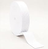 PurpleEssences Cotton Twill Tape Ribbon 1 Inch – Soft Herringbone Webbing Bias Binding Tape Roll for Sewing, Dressmaking & DIY Crafts, Durable Edge Binding Trim, 10 Yard Roll - 1 Pack - White
