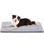 Made4Pets Dog Crate Pad Bed for Medium Large Dogs, Washable & Reversible, Anti-Slip Kennel Mat for Cozy Sleeping, Soft Fluffy Dog Bed for Indoor & Outdoor Use, 35"x23", Gray