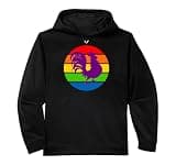 Gay Pride Big Purple Cock Rooster Rainbow Flag Performance Hoodie