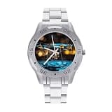 FekiLoot Watch for Men Big Face Stainless Steel Wrist Watch Personality
