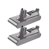 25.2V 6000mAh Rechargeable Battery Vacuum Cleaner ,Compatible for Dyson V11 Series SV15 Detect Clip Type Replacement(2Pack 6000mAh)