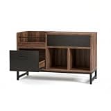 Brown File Cabinet, Vertical Filing Cabinet, Office Storage Organizer for Home Office, Filing Cabinet, Office File Storage, Vertical File Cabinet for Office