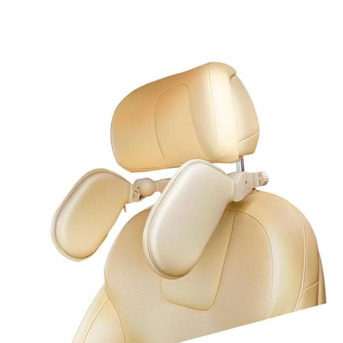 Geavonyg Travel Pillow Headrest Cushion with Ergonomic Design for Vehicle Backseat Removable Breathable Headrest Child Friendly Travel Neck Rest with Memory Foam