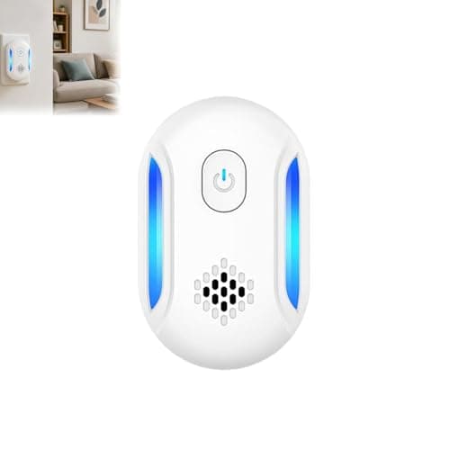 Vermix Pulse Pro, Compact Ultrasonic Plug in Device with Triple Pulse Technology, Compact Quiet Design for Bedroom, Kitchen, Garage, Basement & Office Use with Nightlight (1pcs)