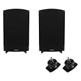 Definitive Technology Home Theater Bundle: 2X ProMonitor 1000 Speakers (Black) + Pro-Mount 90 Wall Brackets