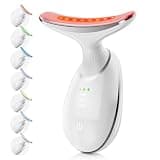 Face and Neck Massager, Portable Red Light Therapy for Face, Type-C Rechargeable Facial Beauty Device with 3 Beauty Modes-7 Color LED Face Sculpting Wand Tool for Home SkinCare| Gifts fot Women