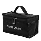 Tofficu Battery with High Temperature Resistance and Transport Safety Safety Pouch Sturdy PVC and Non-Woven Fabric Protective Case for Rechargeable Lithium Batteries for Home Storage