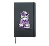 Family Support Lupus Awareness Purple Ribbon Hardcover Journal, Black