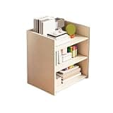 CFGH6FDF 3-Tier Desk Shelf Artificial Board Desktop Bookshelf Stand for Office Kitchen Bedroom Freestanding Book Shelf