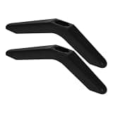 Homoyoyo 2pcs Adjustable Tv Stand Base Mount Holder for Desk and Wall, Universal Fit Aluminum Alloy Television and Computer Monitor Riser with Easy Installation for Home and Office Use