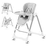 3-in-1 Foldable High Chairs for Babies and Toddlers with Rocking Mode