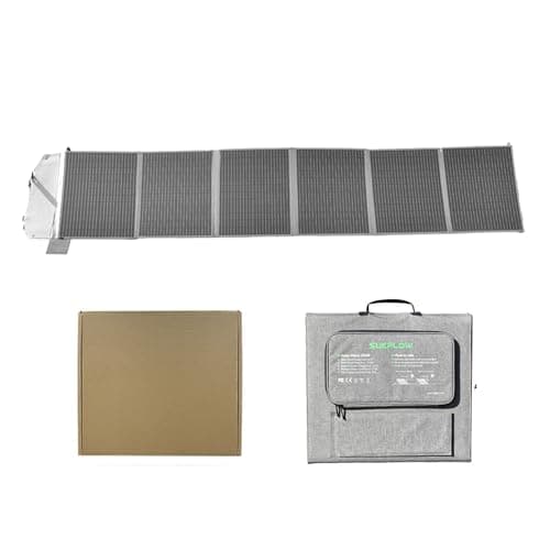 200W Foldable Monocrystalline Solar Panel, 23% High Efficiency, PD45W USB-C QC3.0 USB-A XT60 DC Port, Solar Charger with Dual Kickstands for Camping RV Off-Grid 12V Battery (200W 19.5 × 106.3 in)