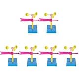 TOYANDONA 6 Sets Wind Vane Educational Toys for Kids Brain Toy Powder Anemometer Classroom Tools Weather Vane Developmental Toys Instruments Squiz Toys Manual Material Package Plastic Child