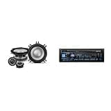 Alpine UTE-83BT Mech-Less Digital Bluetooth Media Receiver with 1 Pair Alpine S2-S40C Type S 4" Component Speakers