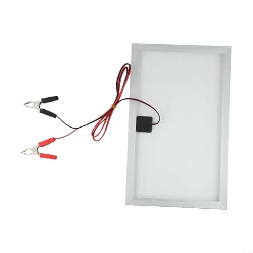 Vasiumic 15W 12V Portable Solar Panel Kit, IP65 Waterproof Monocrystalline with Clips RV Battery, Camping, Boat and Off-