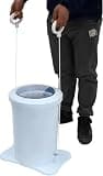 Manual Clothes Dehydrator Foot Pedal Laundry Dryer Compact Spin Dryer Non Electric Clothes Spinner Dryer 12L/ 3.17Gallon Large Capacity Foot Powered Dehydrator for Wet Clothes