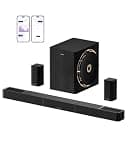 ULTIMEA Skywave X60 7.1.4ch Professional Wireless Surround Sound System for TV w/Dolby Atmos, 840W Sound Bar with 8" Wireless Subwoofer, 28Hz Low Frequency, GaN Amplifier, 4K HDR Pass-Through