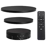 Rotating Display Stand, Motorized Electric Turntable with Remote Control, 8.7/7.1/5.9 in, 3 Speed Adjustable, 22 Lbs Max Load, for Jewelry, Photography, Collectibles