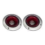 CONGARTENO 2pcs Car Tweeter Speakers Replacement Horns with Small Light Bulb, Plastic Material, Easy to Connect, Lightweight Design for Automotive Audio Systems