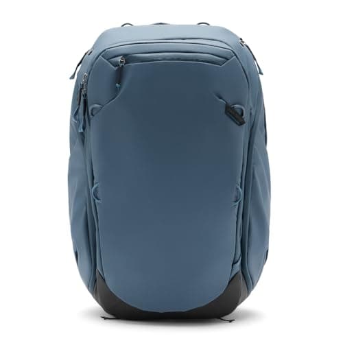 Peak Design Travel Backpack 45L, Ocean, Expandable 35-45L Design, Rear and Top Access, Weatherproof Shell, Laptop Sleeve, Ideal for Travel or Everyday Carry, Versatile Backpack for Men and Women