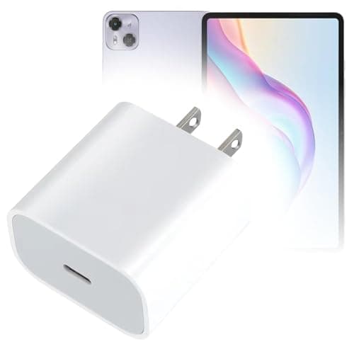 BoxWave Charger Compatible with Tecno Magepad Pro - PD GAN miniCube (30W), 30W Tiny PD GAN Type-C Wall Charger - Winter White