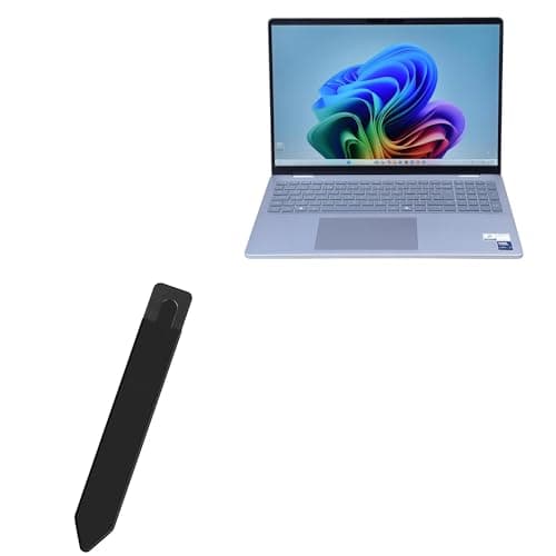 BoxWave Stylus Pouch Compatible with Dell 16 Plus Laptop Model: DB16250 (16 in) - Stylus PortaPouch, Pen Stylii Holder Carrier Portable Self-Adhesive - Jet Black