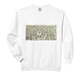 Circleville Ohio Map Vintage 1836 Pickaway County History Comfort Colors Adult Sweatshirt