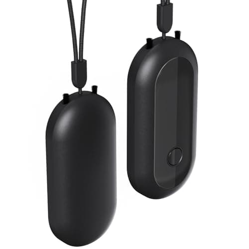 HAIEGACR S25 Pro Wearable Air Necklace, Personal Air Necklace Around The Neck, Travel Size Air Necklace(Maroon)
