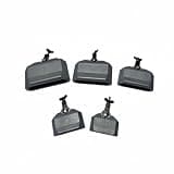 Simhoa Percussion Block Mountable Accessory Drum Set Piece with Impact Resistant Sound Quality Suitable for Performing Marching Band Practice, Grey