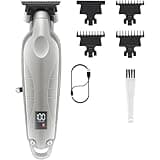 DAXXIN Hair Cutting Tool, Professional Hair Beard Trimmer Men Zero Gapped Cordless Clipper Barber Rechargeable Finish Hair Cutting Machine(White)