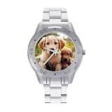 FekiLoot Watches for Men Big Face Stainless Steel Wristwatch Casual Watch