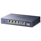 UGREEN 2.5Gb Switch, 6-Port Ethernet Switch, 5 x 2.5Gb + 1 x 10Gb SFP+, Standard/Link Aggregation to 5Gbps/VLAN 3 Modes, Plug & Play Metal Unmanaged Ethernet Splitter, Desktop/Wall Mount, for NAS, PC