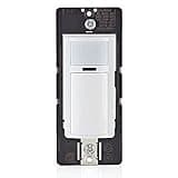 Leviton Motion Sensor Light Switch, Motion Activated, Auto-On/Auto-Off or Manual-On, 2A, No Neutral Wire Required, Single Pole, DOS02-LW, White