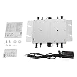 NOLANTISI Solar Micro Inverter 700W 1200W MPPT Grid Tie Inverter IP65 Waterproof AC Power Converter with LCD Display High Efficiency for Home & Commercial Use (1200, Watts)