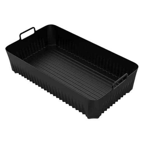 Reusable Silicone Air Fryer Basket Liner Fit,Compatible For Ninja,AF500 Non-Stick Heatproof Easy Clean BPA-Free Kitchen Cooking Accessory(1pc 10.4L)