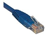 Tripp Lite Eaton Series N002-004-BL Cat5e 4 ft Blue Ethernet Patch Cable, 350MHz 1Gbps, RJ45 M/M, PoE, Molded UTP, ETL RoHS - Cloud Care Pre-Configured Bundle Eligible (10 Pack)