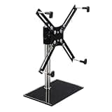 UWYTGF Single Desk Monitor Arm Mount Stand Fit 14-27 Inch Screen,Monitor Arm with Tempered Glass Base,Suitable for Non-Porous Displays