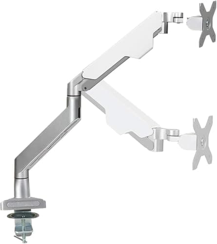 JIANSMZ TV Wall Mounted Adjustable Throttle Spring Single Arm Bracket Single Monitor Desktop Bracket, Suitable for 17-49 Inch LCD LED Flat Screen,(B)